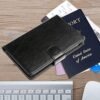 Teskyer Passport and Vaccine Card Holder Combo, Fit for 4 x 3 Vaccine Card, Leather Passport Wallet Cover with Vaccine Card Slot, Black - Image 7