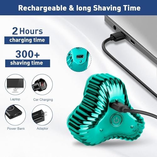 2024 Mini Electric Shaver for Men, Pocket Size Portable USB Rechargeable/Waterproof Shaver Quick Shaving Close Shave One Button Open Easy to Use, Ideal for Home,Car and Travel Men's Gift - Image 4