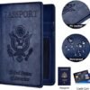 Passport and Vaccine Card Holder Combo, Passport Holder with Vaccine Card Slot, Passport Wallet, Passport Cover, Passport Case, Passport Holder for Women and Men… - Image 4