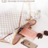 Quatish Passport Holder Women, Travel Must Haves Passport Cover, RFID Travel Wallet Document Holder Waterproof, Leather Passport Book Case, Travel Essentials Pink - Image 4