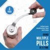 Pill Grinder - 2 Pack Pro Pill Crusher and Cutter That Grinds Your Pills and Tablets to Help Make Taking Medication and Supplements Easier, Manual Stainless Steel Design - Image 6