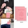4 Pack Passport Holder, Leather Passport Cover Travel Essential Cruise Must Have Passport Holders Slim and Portable for Travel, Passport Cover for Women Men - Image 3