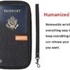 defway Passport Holder Travel Wallet - Family Passport Holder of 4, RFID Blocking Passport Wallet for Men Women, Travel Essentials for Flying, BLACK - Image 5