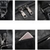 Leather Travel Bag with Shoe Pouch,Weekender Overnight Bag Waterproof Large Carry On Travel Tote Duffel Bag - Image 4