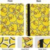 Personalized Vaccination Passport Holder Cute Passionate Passport Wallet Vaccine Card Case Protector Cover RFID Cover for Women Men(Yellow Duck) - Image 2