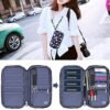 RFID Family Passport Wallet Holder Waterproof, Travel Document Organizer Credit Card Clutch Bag for Men Women - Image 2