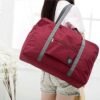2 pack Foldable Travel Duffel Bag with Fixed on the Trolley Case, Waterproof Luggage Travel Bag, Lightweight Carry On Bag for Sports, Vacation, Shopping, Gym (wine red, light blue) - Image 7