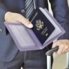 labato Passport Holder Women, Passport Wallet Travel Document Organizer, Waterproof Passport Holder for Travel, Travel Essentials PU Leather Passport Cover for Women Men, Purple - Image 7