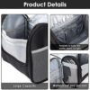 Fixwal Travel Toiletry Bag for Women and Men, Water-resistant Toiletry Bag for Men, Multi-organization Travel Toiletries Organizer Bag Dopp Kit Shaving Bag for Bathroom and Shower, Black - Image 3