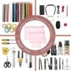EASYFUN Mesh Pouch, Make up Bag with Zipper Cosmetic Organizer Pouch for Daily or Travel to Keep Small Items, 4 PCS Pink - Image 7