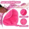 Orighty Makeup Remover Cloths 12 Pack, Makeup Removal Face Cleansing Cloth, Reusable Makeup Remover Pads Remove Instantly Dirt with Just Water, 5 x 5 in - Image 2