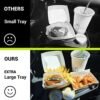 Car Cup Holder Expander 2 Pack with Large Size Detachable Food Tray, Car Drink Holder Adapter with Solid Base - Fits Yeti, Hydro Flask, 32/40 oz, Road Trip Essential Car Travel Accessories - Image 6