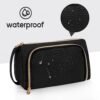 CUBETASTIC Makeup Bag, Small Cosmetic Bag with Makeup Brush Comparment, 2 in 1 Cute Make Up Organizer Pouch for Women Girls, Portable Travel Toiletry Bag - Image 6