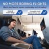 Airplane Travel Essentials for Flying Flex Flap Cell Phone Holder & Flexible Tablet Stand for Desk, Bed, Treadmill, Home & in-Flight Airplane Travel Accessories - Travel Must Haves Cool Gadgets (XL) - Image 2