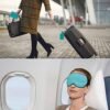Passport Holder Wallet with Money Pocket Combo Vaccine and Credit Card Holder, RFID Blocking Travel Gift Set Airport Wallet Organizer With Luggage Tag and Silk Sleep Eye Mask (Turquoise) - Image 6