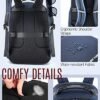 LIGHT FLIGHT Laptop Backpack for Men, Travel Backpack for Men Women bag with Charging Port Fits 17.3 Inch Computer, 40L Back Pack for Business Work College, Dark Blue - Image 6