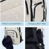 BAGSMART Travel Laptop Backpack, 15.6 inch Anti Theft Laptop Backpack With USB Charger Hole, Water Resistant College bookbag for Women Men, Casual Daily Backpack for travel, Beige - Image 5