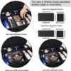 Extra-large Makeup Case, a Must for Double-layer Travel, a Storage Case for Professional Makeup Artists to Put Cosmetics, with Adjustable Partitions and Support - Image 5