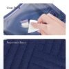 BAGSMART TSA Approved Toiletry Bag, 3 Pack Clear Makeup Cosmetic Bag Organizer, Quart Size Travel Bag for Toiletries, Carry-on Travel Accessories Essentials - Blue - Image 2