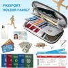 Passport Holder Wallet for Family, RFID Blocking Travel Document Organizer Multiple Passport Wallet for Men & Women, Waterproof Travel Essentials - Image 3