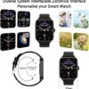 Smart Watch (Answer/Make Call), 1.7" Smartwatch Fitness Tracker for Android and iOS Phones with Heart Rate Sleep Tracking, 28 Sport Modes, Blood Oxygen, Ai Voice Control,Fitness Watch for Women Men - Image 8