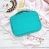 Travel Jewelry Organizer Case, Jewelry Travel Bags for Women, Large Capacity Travel Jewelry Case for Tangle-Free Earrings, Necklaces, Rings Storage, Travel Accessories,Teal - Image 6