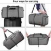 Canway 65L Travel Duffel Bag, Foldable Weekender Bag with Shoes Compartment for Men Women Water-proof & Tear Resistant - Image 7