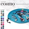 Lay-n-Go Cosmo Drawstring Makeup Bag Organizer, Water-Resistant Cosmetic Pouch for Travel, Stylish & Durable Toiletry Bag, Machine Washable, Large Capacity, 20-Inch, Ocean Blue - Image 4