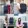 LOVEVOOK Travel Backpack as Personal Item Flight Approved, 40L Luggage Carry On Backpack, TSA 17inch Laptop Backpack with Toiletry Bag for Airplanes Daypack for Weekender Overnight Hiking,Blue - Image 6