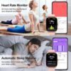 Smart Watch(Answer/Make Call), 1.85" Smartwatch for Men Women IP68 Waterproof, 100+ Sport Modes Fitness Activity Tracker, Heart Rate Sleep Monitor, Pedometer, Smart Watches for Android iOS, 2023 - Image 4