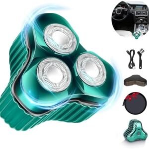 2024 Mini Electric Shaver for Men, Pocket Size Portable USB Rechargeable/Waterproof Shaver Quick Shaving Close Shave One Button Open Easy to Use, Ideal for Home,Car and Travel Men's Gift