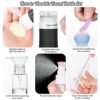 16 Pcs Silicone Travel Bottles Set, Leak-Proof Travel Size Toiletries, TSA Approved Travel Bottles for Toiletries, Portable Travel Toiletries Containers for Women (White-Black) - Image 6