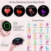 Smart Watch, BOCLOUD Smart Watches for Women Men, iPhone Android Smart Watch with Blood Oxygen/Heart Rate/Sleep Monitor, IP68 Waterproof Fitness Tracker with 20 Sport Modes - Image 5
