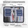 GOAUS Passport Wallet Travel Document Organizer [Extra Large] Zippered Case RFID Blocking, Multiple Passport Holder for Family of 4 to 6 - Image 2