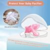 Smlpuame Pacifier Case,6 Pack BPA Free Pacifier Holder Case,Transparent Container Box for Baby Binky（Not Included),Essential Pacifier Accessories,Alway Keep Paci Clean,Easy to Clean(Transparent) - Image 2