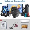Universal Travel Adapter, Redagod International Plug Adapter 3 USB A 2 USB C Ports Max 6A 30W, European Travel Power Adaptor Worldwide Essentials Wall Charger for US to Europe UK Ireland Australia - Image 7