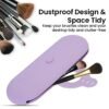 Silicone Makeup Brush Holder Travel Case - Compact and Versatile Makeup Brush Travel Case - Durable and Easy to Clean - Stylish Solution for Makeup Brush Storage - Image 3