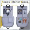 Garment Bags for Travel, Large Suit bags for Men Women Travel with Shoulder Strap, Foldable Carry On Garment Bag Gifts for Business Trip - 2 in 1 Hanging Suit Travel bags (Light Grey) - Image 3