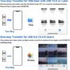 SD Card Reader for iPhone, Memory Card Reader with USB Camera Adapter Plug and Play Trail Game Camera SD Card Viewer Supports SD and TF Card Micro SD Card Adapter for iPad No App Required - Image 5