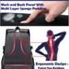 Backpack Bookbag for College Laptop Travel, Fit Laptop Up to 15.6 inch with USB Charging Port Multi Compartment Anti theft, Gift for Women Men (Purple) - Image 5