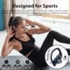 bmanl Wireless Earbuds Bluetooth Headphones 48hrs Play Back Sport Earphones with LED Display Over-Ear Buds with Earhooks Built-in Mic Headset for Workout Black - Image 6