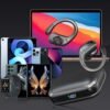 Wireless Earbuds Bluetooth Headphones 75Hrs Playback with LED Diaplay Charging Case Noise Cancelling Ear buds with Earhooks, IPX7 Waterproof Over Ear Earphones for Sports Running Workout,Black - Image 7