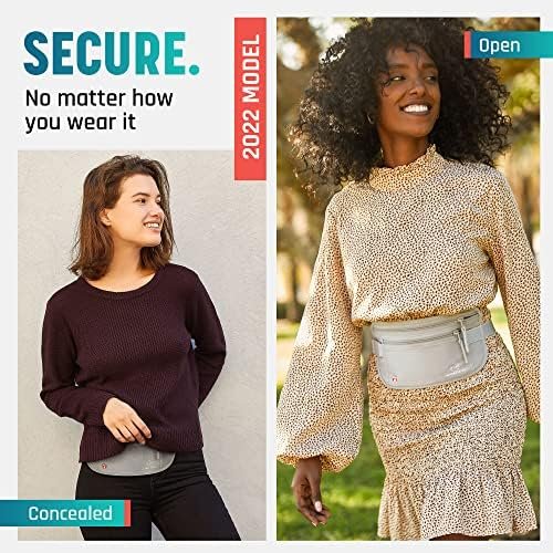Money belt for travel - RFID slim passport holder men/women travel wallet hidden pouch under clothes to protect your information and money travel fanny pack for men/women bag travel essentials - Image 2