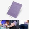 labato Passport Holder Women, Passport Wallet Travel Document Organizer, Waterproof Passport Holder for Travel, Travel Essentials PU Leather Passport Cover for Women Men, Purple - Image 3