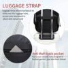 Monsdle Travel Laptop Backpack Anti Theft Backpacks with USB Charging Port, Travel Business Work Bag 15.6 Inch College Computer Bag for Men Women, Black - Image 6