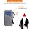 RFID Travel Passport Holder Wallet Family, Waterproof Document Organizer Passport Card Cover with Wristlet Strap for Men & Women - Image 6