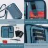 RFID Passport Holder Family wallet - Waterproof Family Passport Holder for 5 | Multiple Passport Holder for family of 6 | 9.5" x 5" | Family Passport Holder for 7, Blue - Image 4