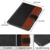 DTTO Passport Holder Cover Wallet, Premium PU Leather RFID Blocking Travel Wallet Case with Vaccine Card Slot for Women Men, Black Brown - Image 2