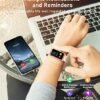 Smart Watch Fitness Tracker with Heart Rate, Blood Oxygen, Blood Pressure, Sleep Monitor, 100 Sports Modes, Step Counter - IP68 Waterproof for Android and iPhone - Image 6