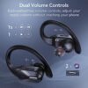Bluetooth Headphones Wireless Earbuds Bass Stereo Sound with Wireless Charging Case 48H Playback Earphones LED Display With Built in Mic and Over Earhooks Waterproof Headset for Running Workout Sports - Image 5